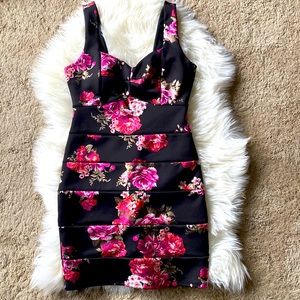 Floral cocktail dress